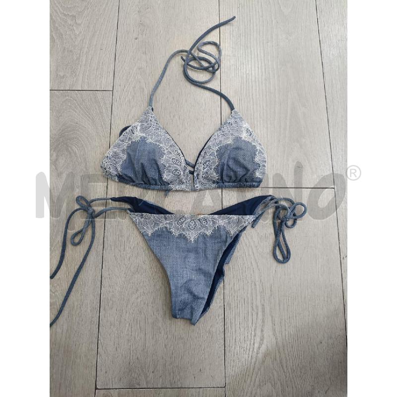 COSTUME DONNA ERMANNO SCERVINO DENIM PIZZO BIANCO | Mercatino dell'Usato Roma gregorio vii 1