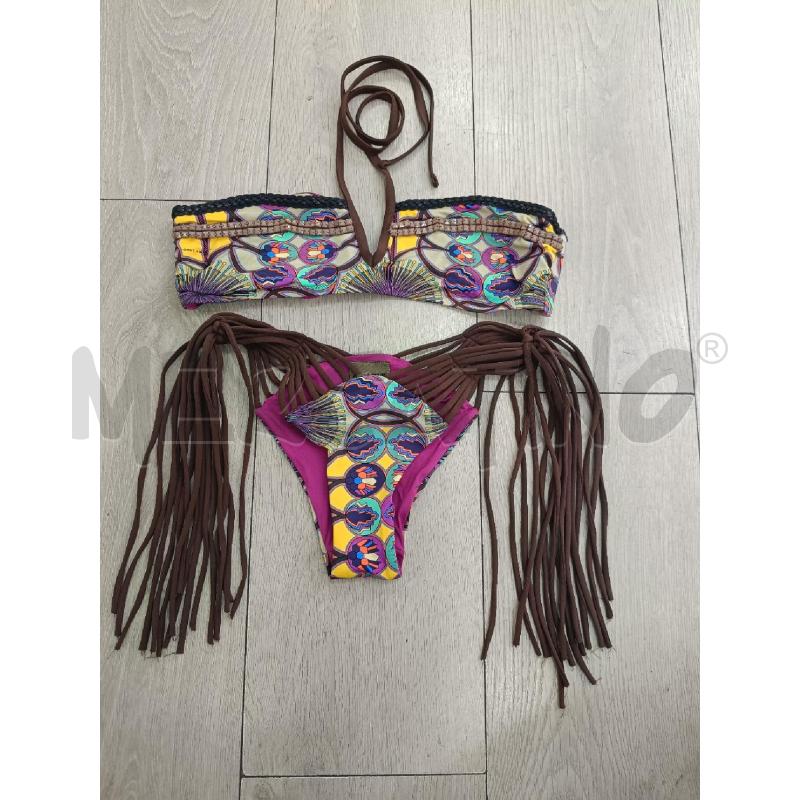 COSTUME DONNA MISS BIKINI VIOLA FANT PERLINE FILI MARRONI | Mercatino dell'Usato Roma gregorio vii 1