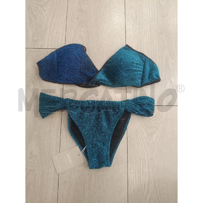 COSTUME DONNA SAND LUREX BLU DUE PEZZI | Mercatino dell'Usato Roma gregorio vii 1
