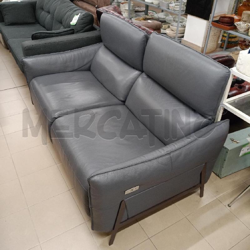 DDIVANO DOPPIO RELAX DONDI SALOTTI GRIGIO PELLE | Mercatino dell'Usato Roma gregorio vii 1