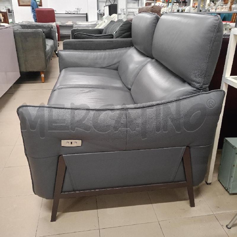 DDIVANO DOPPIO RELAX DONDI SALOTTI GRIGIO PELLE | Mercatino dell'Usato Roma gregorio vii 2