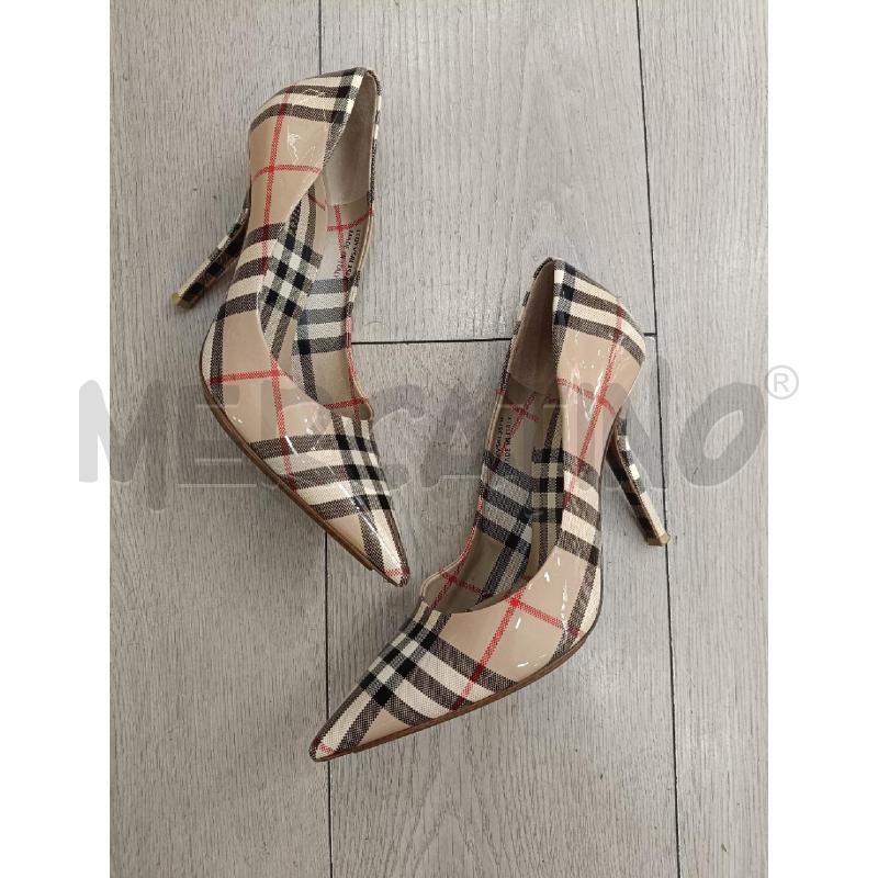 DECOLLETE BURBERRY CHECK VERNICE | Mercatino dell'Usato Roma gregorio vii 1