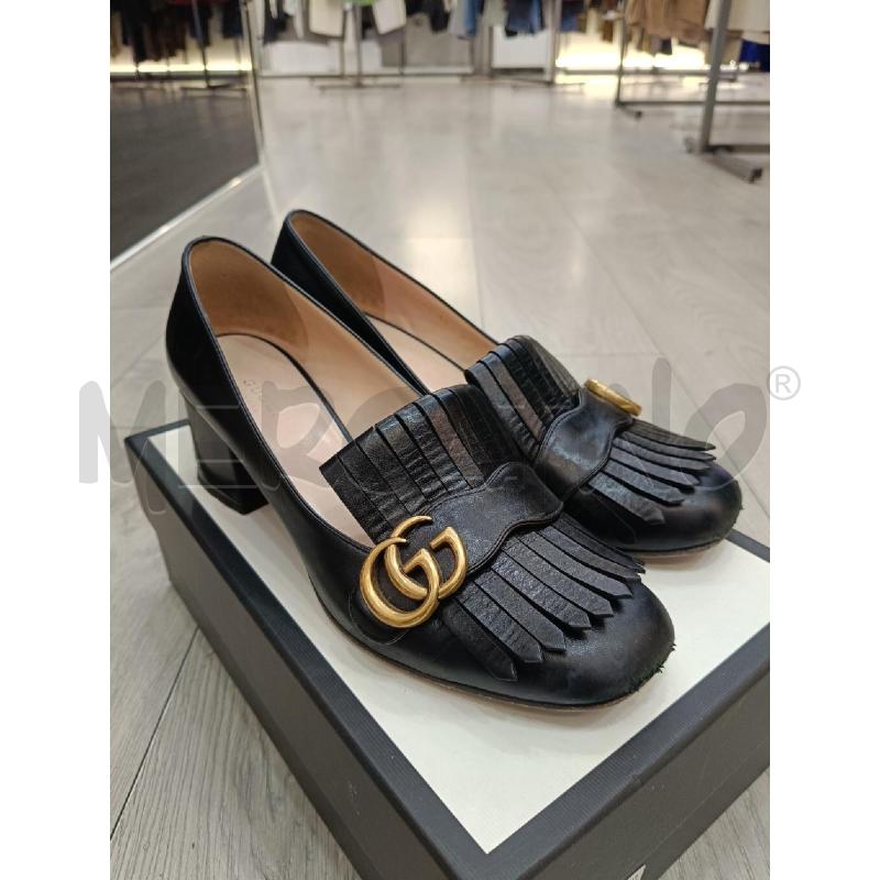 DECOLLETE GUCCI MARMONT DA RIV NERE PELLE | Mercatino dell'Usato Roma gregorio vii 2