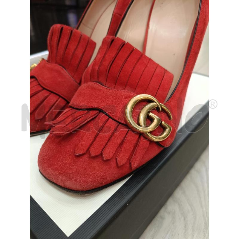 DECOLLETE GUCCI MARMONT ROSSE | Mercatino dell'Usato Roma gregorio vii 3