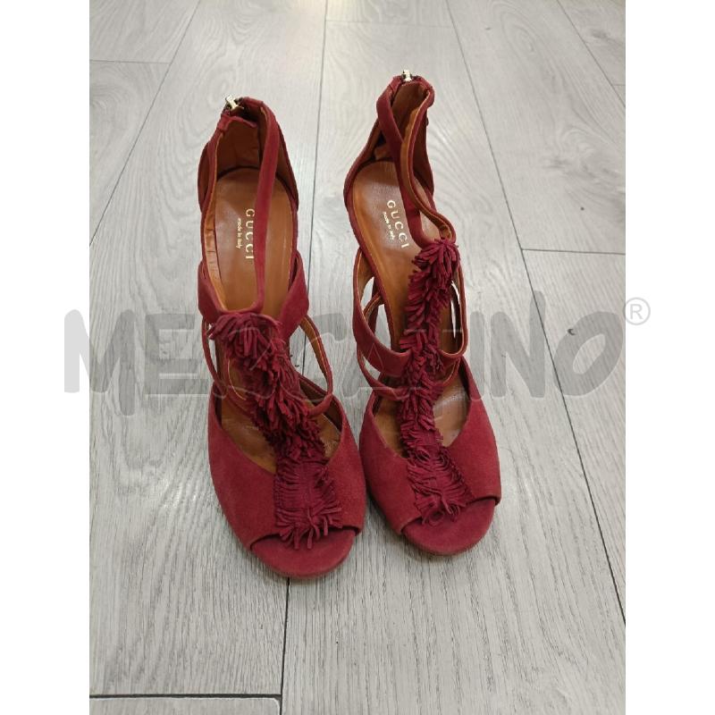 DECOLLETE GUCCI ROSSE FRANGE170 | Mercatino dell'Usato Roma gregorio vii 1