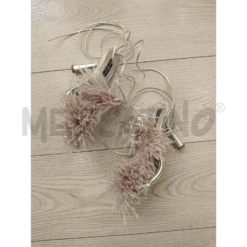 DECOLLETE HIBOURAMA ARGENTO PIUME | Mercatino dell'Usato Roma gregorio vii 2