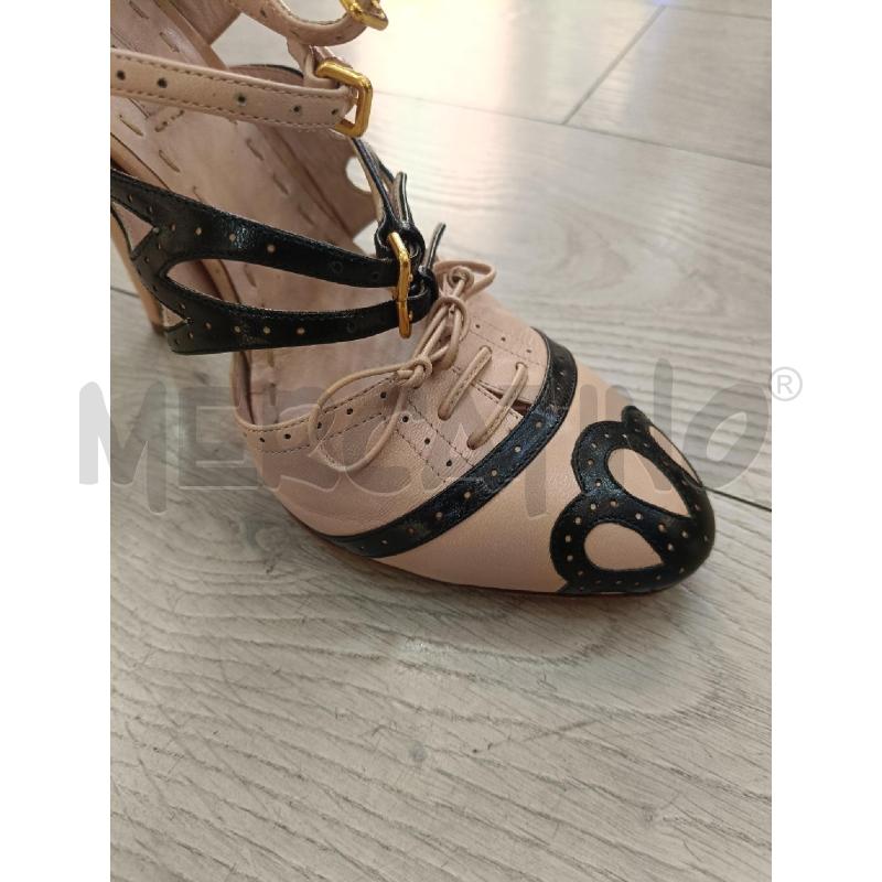 DECOLLETE MIU MIU BEIGE NERO  | Mercatino dell'Usato Roma gregorio vii 4
