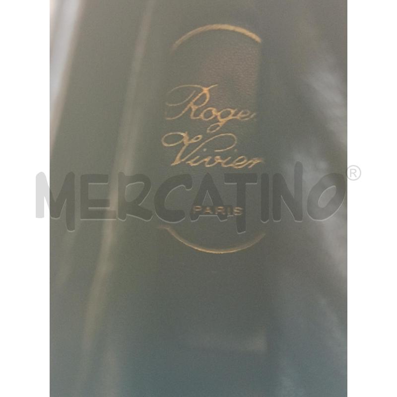 DECOLLETE ROGER VIVIER NERI RIGHE PELLE | Mercatino dell'Usato Roma gregorio vii 4