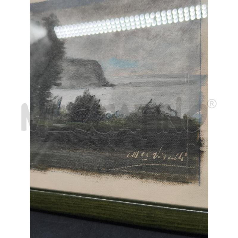 DIPINTI PICCOLI COPPIA ALBERI C VERDE  | Mercatino dell'Usato Roma gregorio vii 2
