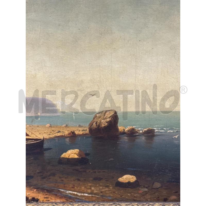 DIPINTO BARCA SU PORTICCIOLO C DOR  | Mercatino dell'Usato Roma gregorio vii 3