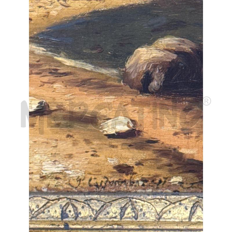 DIPINTO BARCA SU PORTICCIOLO C DOR  | Mercatino dell'Usato Roma gregorio vii 4