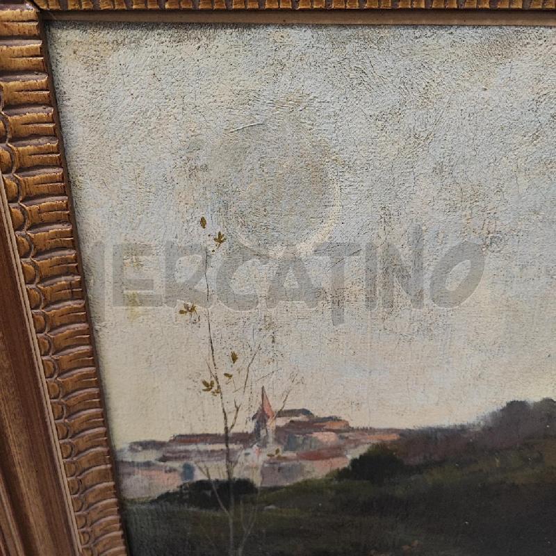 DIPINTO DONNA SEDUTA J. L. BREMOND PAESAGGIO | Mercatino dell'Usato Roma gregorio vii 5