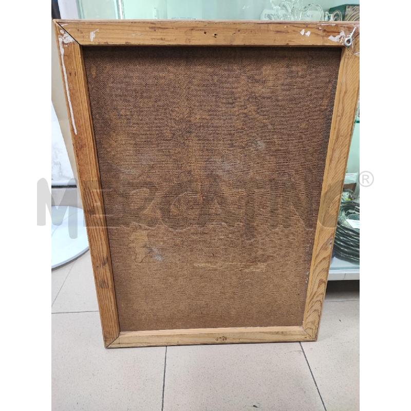 DIPINTO DONNA SU POLTRONA C LEGNO  | Mercatino dell'Usato Roma gregorio vii 5