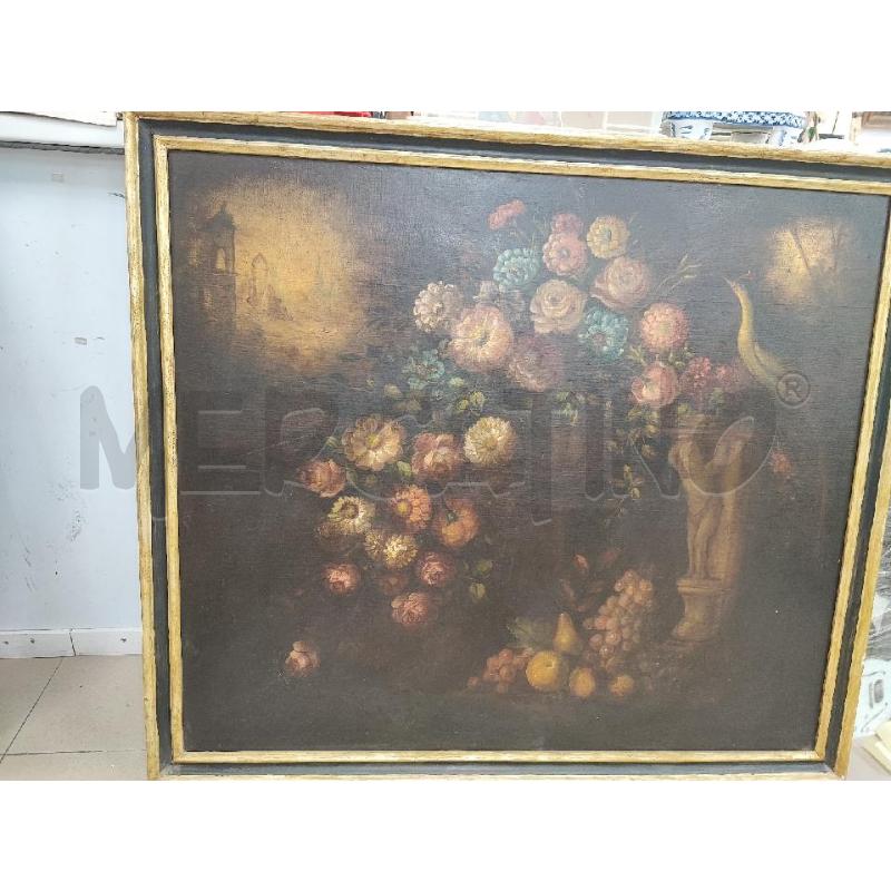 DIPINTO GRANDE FIORI CON UCCELLO  | Mercatino dell'Usato Roma gregorio vii 1