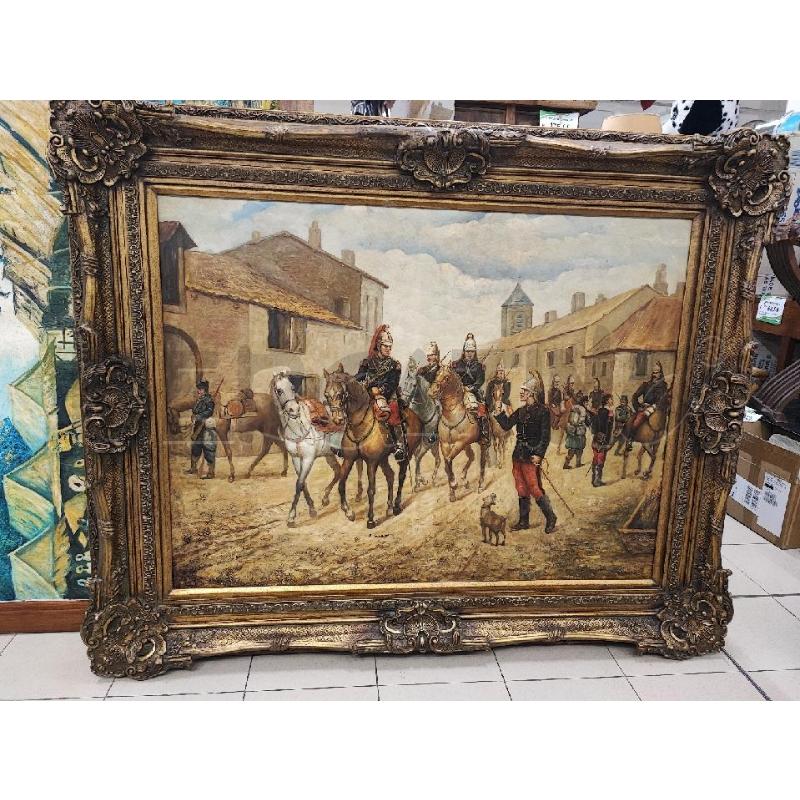 DIPINTO GRANDE GENDARMI A CAVALLO C DOR | Mercatino dell'Usato Roma gregorio vii 1
