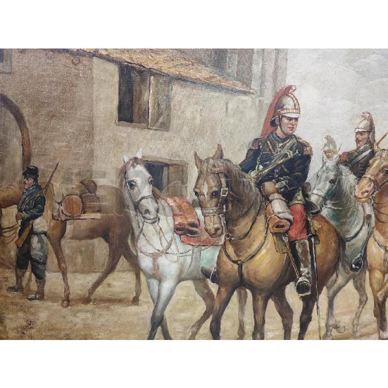 DIPINTO GRANDE GENDARMI A CAVALLO C DOR | Mercatino dell'Usato Roma gregorio vii 2
