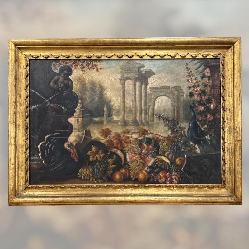 DIPINTO GRANDE NATURA MORTA CON ROVINE  | Mercatino dell'Usato Roma gregorio vii 1