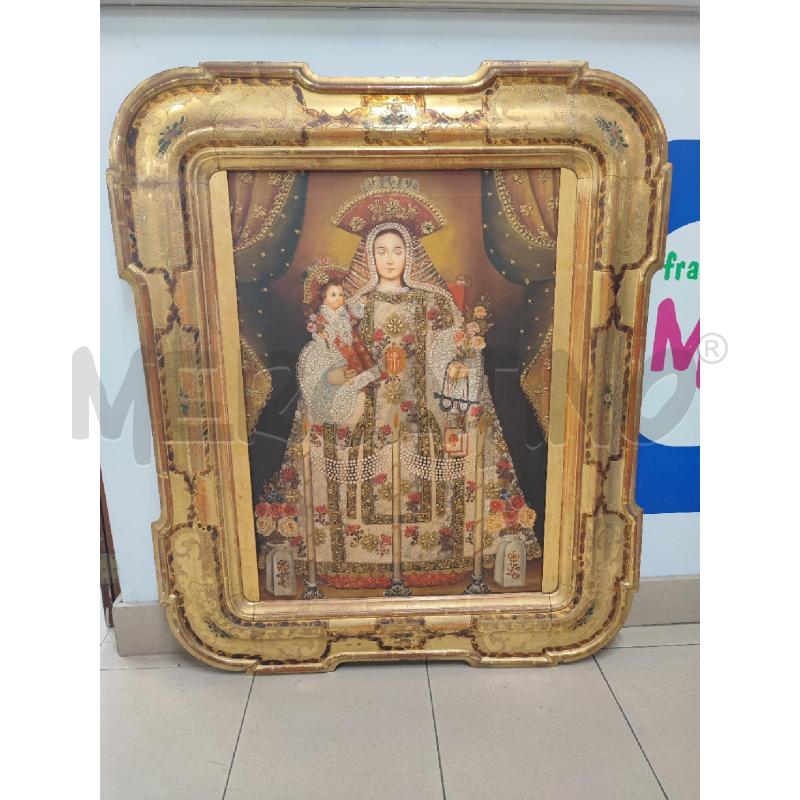 DIPINTO MADONNA BIMBO CORNICE DORATA  | Mercatino dell'Usato Roma gregorio vii 1