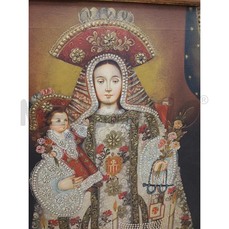 DIPINTO MADONNA BIMBO CORNICE DORATA  | Mercatino dell'Usato Roma gregorio vii 2