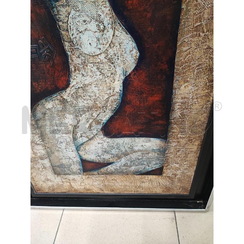DIPINTO NUDO DI DONNA SFONDO ROSSO  | Mercatino dell'Usato Roma gregorio vii 3