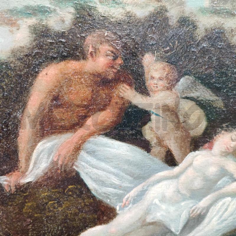 DIPINTO OLIO SU TAVOLA DONNA STESA C DORA | Mercatino dell'Usato Roma gregorio vii 4