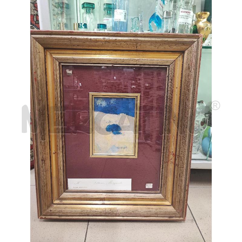 DIPINTO PICCOLO ASTRATTO BLU MORGANTI  | Mercatino dell'Usato Roma gregorio vii 1