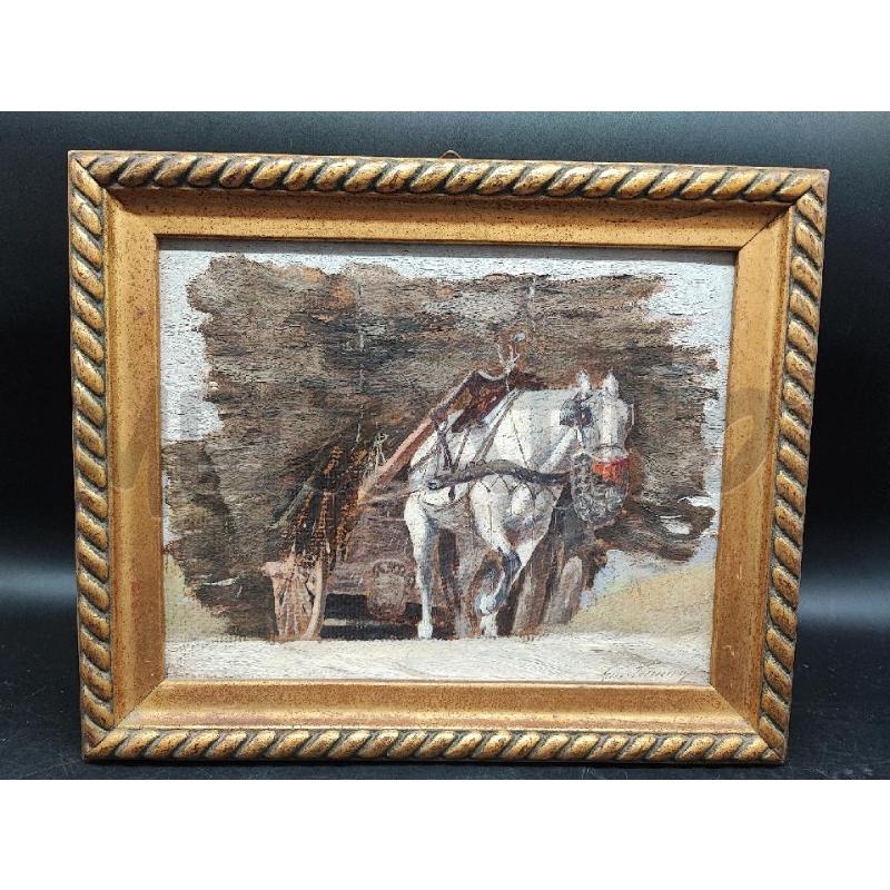 DIPINTO PICCOLO CARROZZA  | Mercatino dell'Usato Roma gregorio vii 1