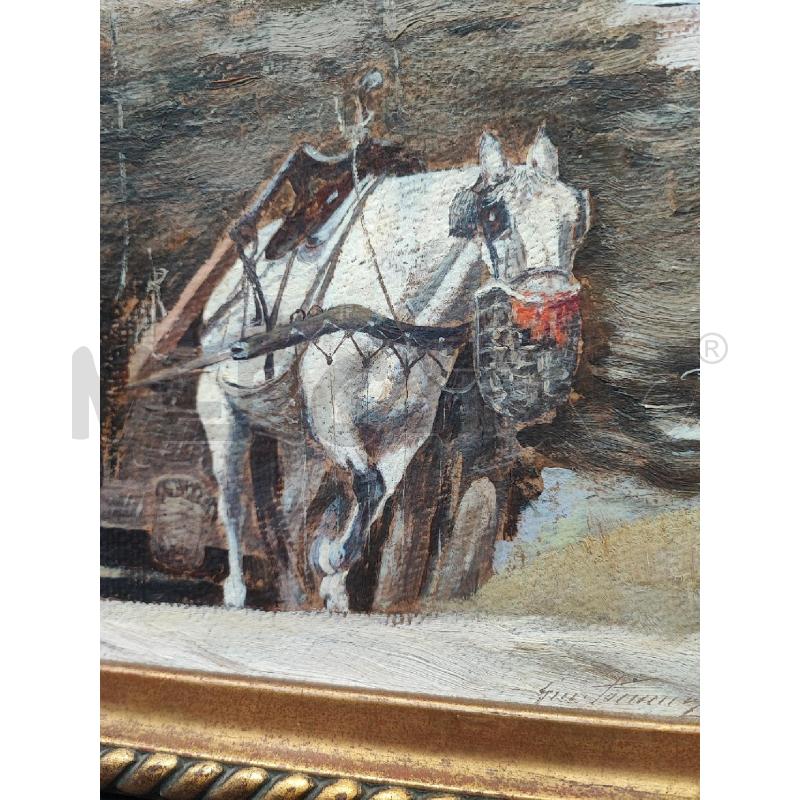 DIPINTO PICCOLO CARROZZA  | Mercatino dell'Usato Roma gregorio vii 2