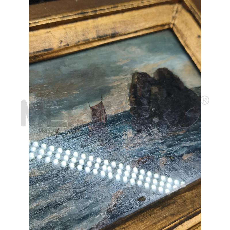DIPINTO PICCOLO MARE IN TEMPESTA C DOR  | Mercatino dell'Usato Roma gregorio vii 4