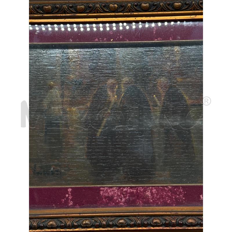 DIPINTO PICCOLO MONACI C ROSSA  | Mercatino dell'Usato Roma gregorio vii 2