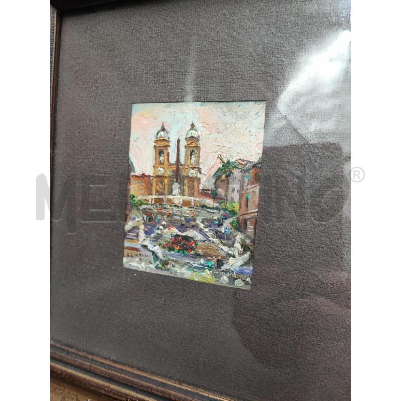 DIPINTO PICCOLO SCALINATA TRINITÀ  | Mercatino dell'Usato Roma gregorio vii 3
