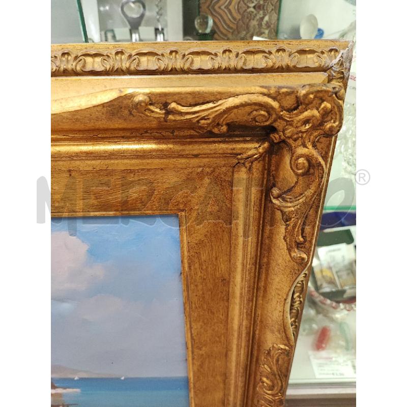 DIPINTO PORTICCIOLO CORNICE DORATA  | Mercatino dell'Usato Roma gregorio vii 2