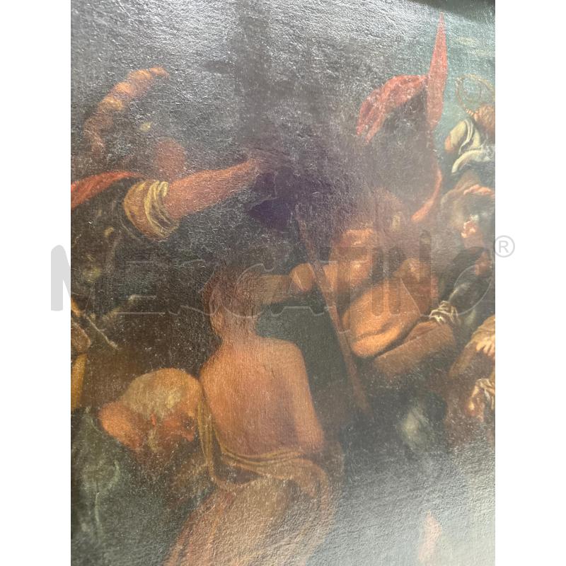 DIPINTO SCENA SACRA DRAPPO ROSSO C DOR  | Mercatino dell'Usato Roma gregorio vii 3