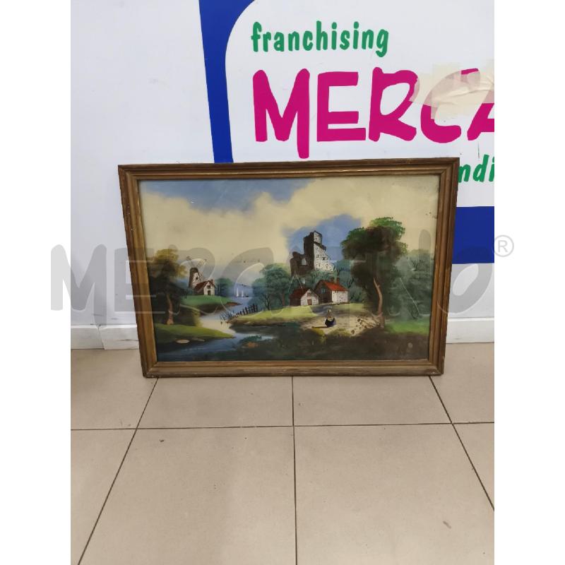 DIPINTO SU VETRO CAMPAGNA 45X65 | Mercatino dell'Usato Roma gregorio vii 1