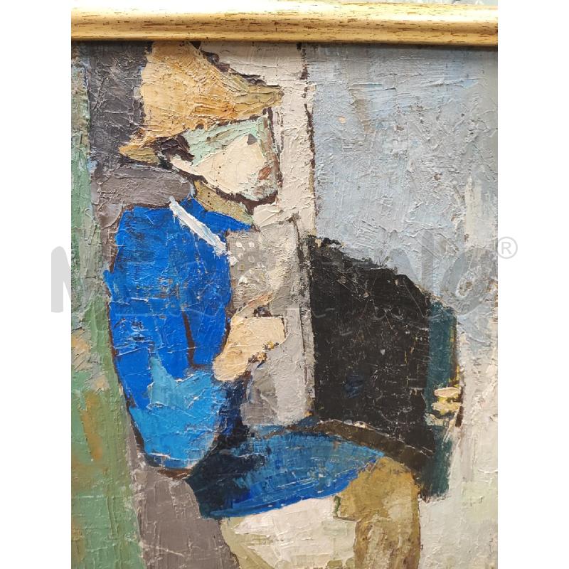 DIPINTO UOMO SUONATORE  | Mercatino dell'Usato Roma gregorio vii 2