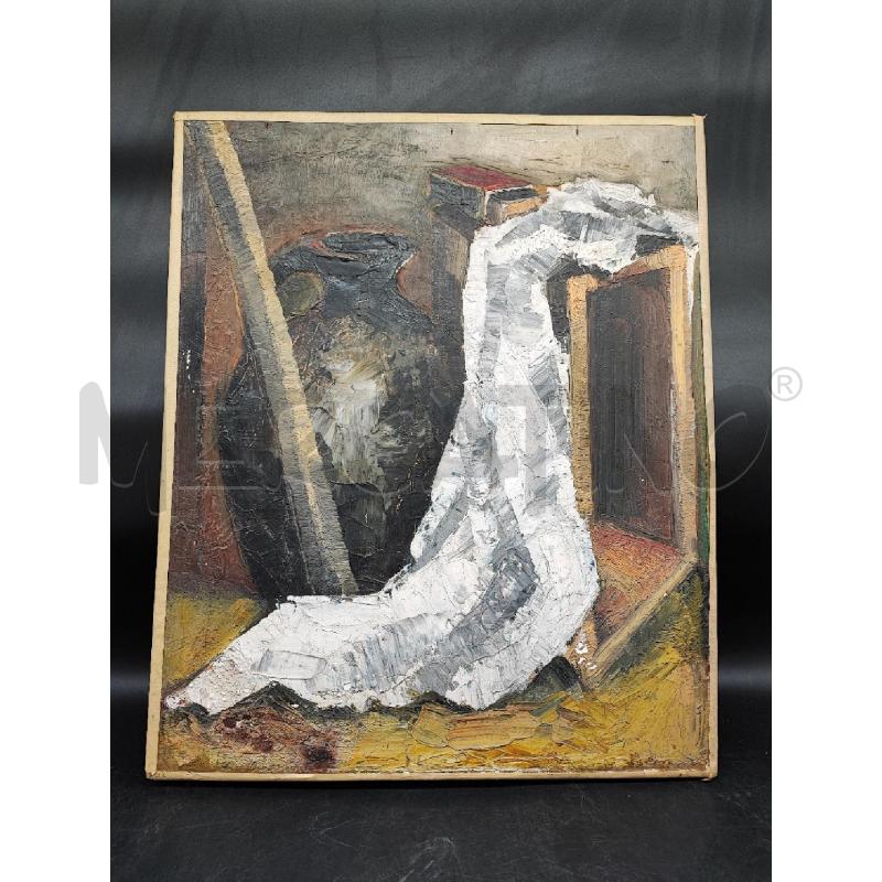 DIPINTO VASO NERO PANNO BIANCO  | Mercatino dell'Usato Roma gregorio vii 1
