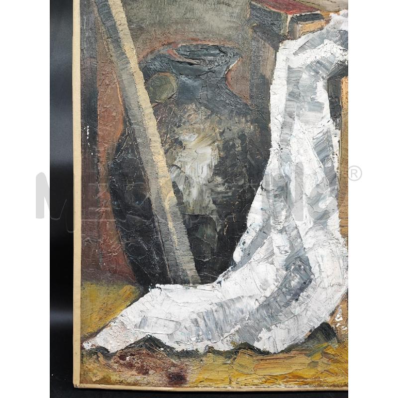 DIPINTO VASO NERO PANNO BIANCO  | Mercatino dell'Usato Roma gregorio vii 2