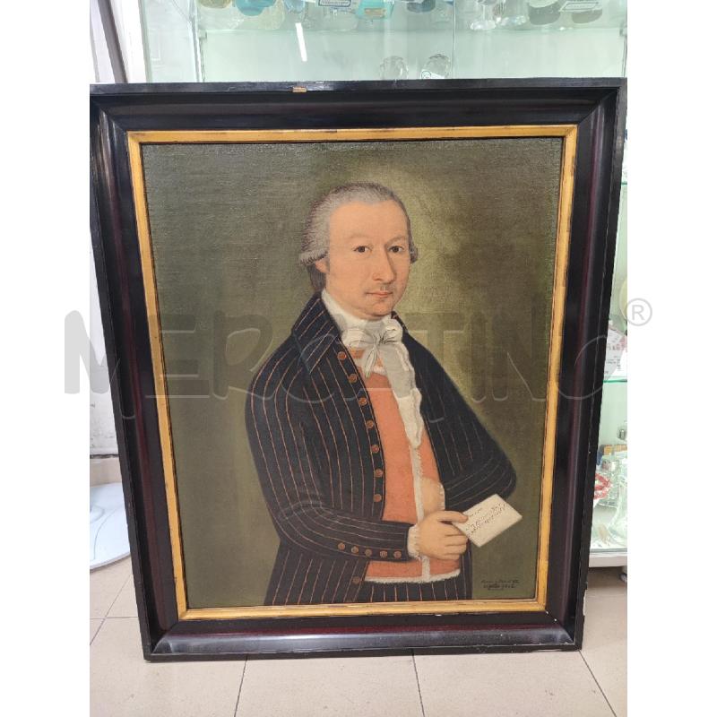 DIPINTO VECCHIO NOBILUOMO 1808 | Mercatino dell'Usato Roma gregorio vii 1