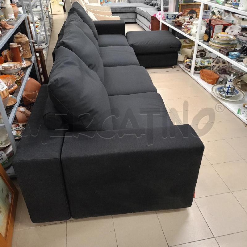 DIVANO 5 POSTI+ POUF -FLEX FORM- NERO | Mercatino dell'Usato Roma gregorio vii 4