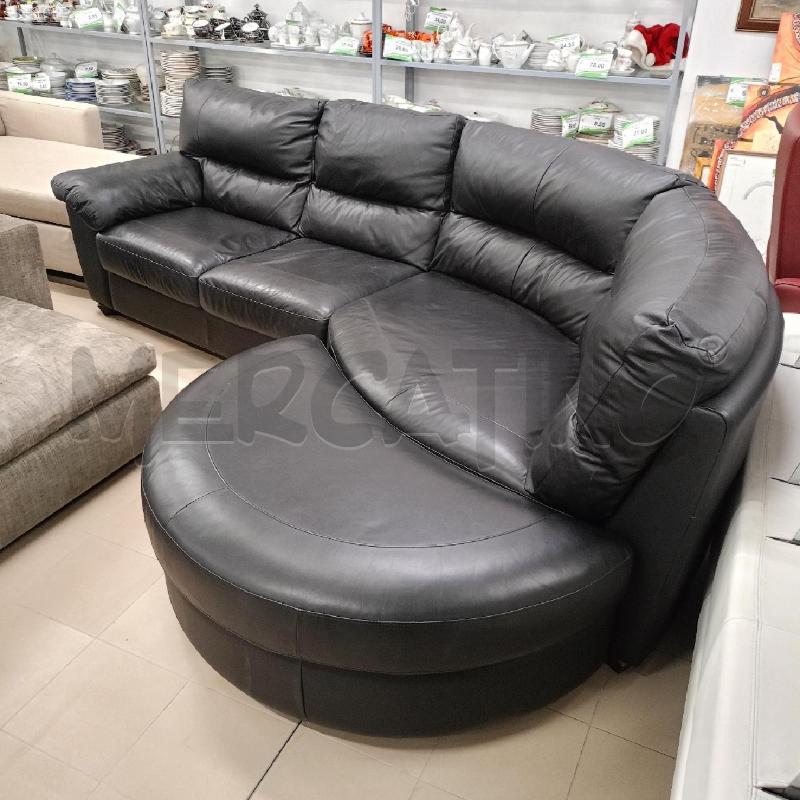 DIVANO ANGOLARE NERO POLTRONE E SOFA' | Mercatino dell'Usato Roma gregorio vii 1