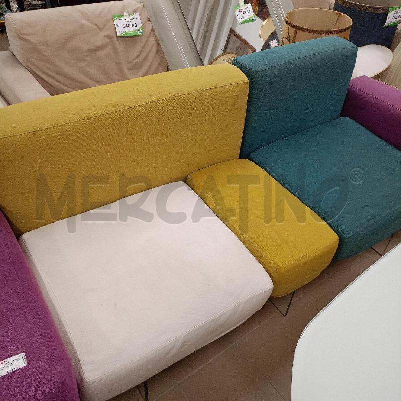 DIVANO LAGO ZAMPE VETRO MULTICOLORE | Mercatino dell'Usato Roma gregorio vii 3