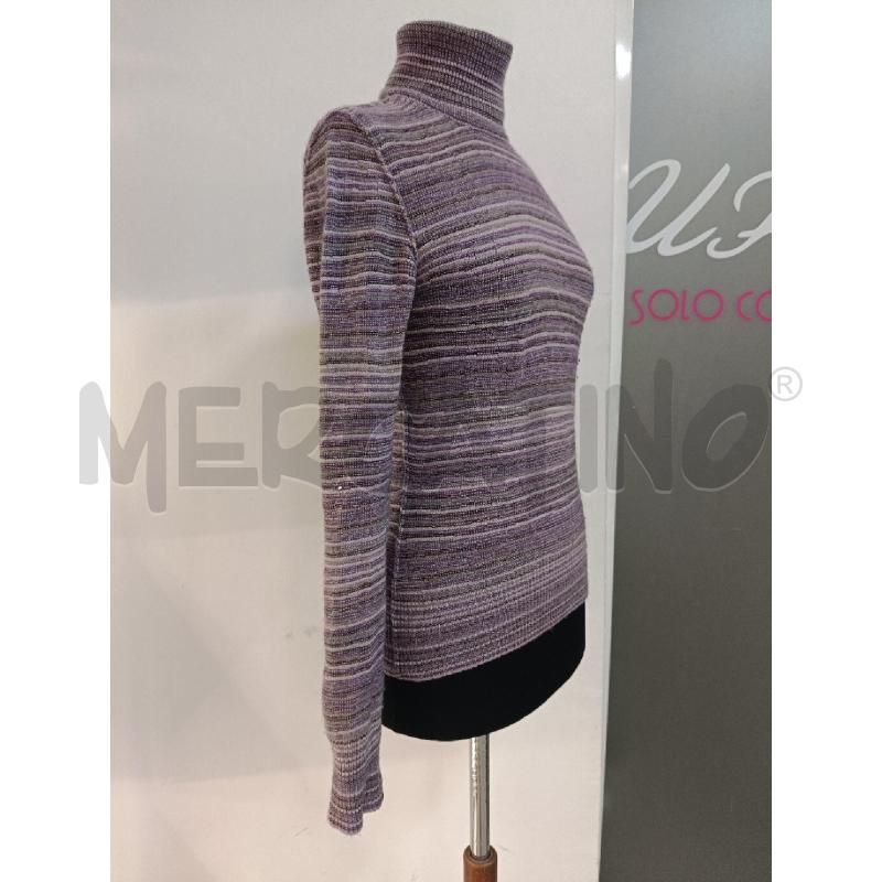 DOLCEVITA DONNA KANGRA RIGHE VIOLA CASHEMRE | Mercatino dell'Usato Roma gregorio vii 2