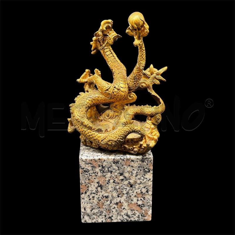 DRAGO CINESE BRONZO MARMO 28 CM | Mercatino dell'Usato Roma gregorio vii 1
