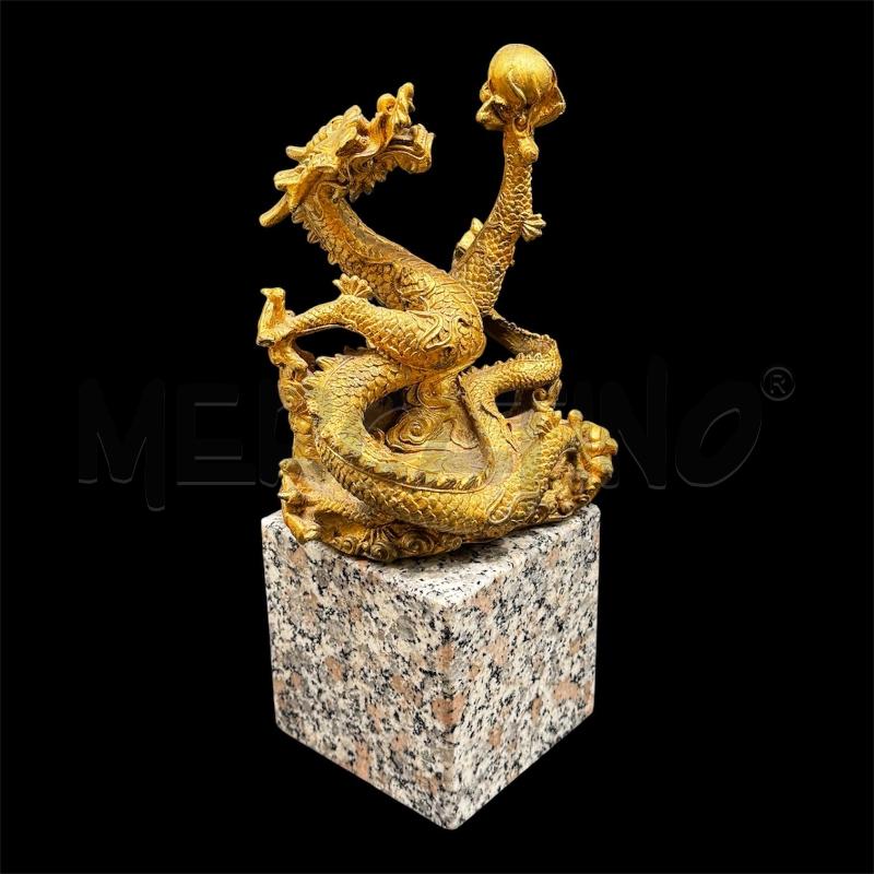 DRAGO CINESE BRONZO MARMO 28 CM | Mercatino dell'Usato Roma gregorio vii 2