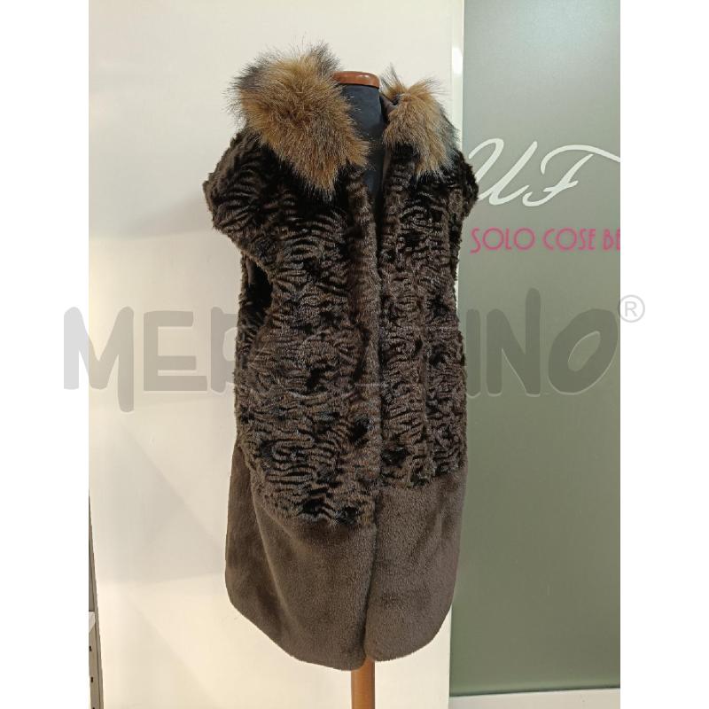 ECOPELLICCIA DONNA DIFF TESSILE MARRONE | Mercatino dell'Usato Roma gregorio vii 1