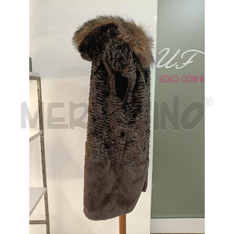 ECOPELLICCIA DONNA DIFF TESSILE MARRONE | Mercatino dell'Usato Roma gregorio vii 3