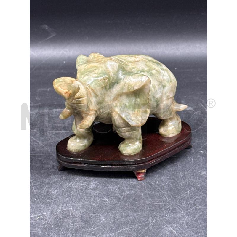 ELEFANTINI COPPIA PIETRA VERDE ORIENTALI  | Mercatino dell'Usato Roma gregorio vii 2