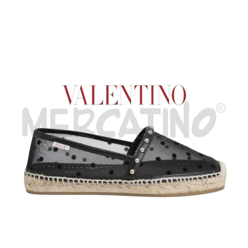 ESPADRILLAS DONNA RED VALENTINO NERE RETATE POIS VELLUTO | Mercatino dell'Usato Roma gregorio vii 3