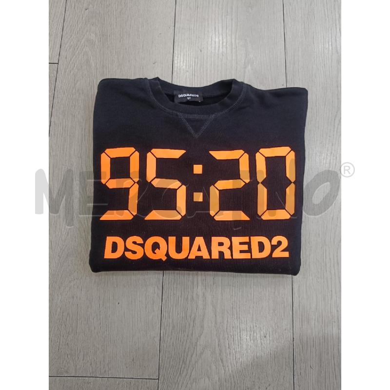 FELPA BAMBINO DSQUARED SCRITTA ARANCIONE  | Mercatino dell'Usato Roma gregorio vii 1