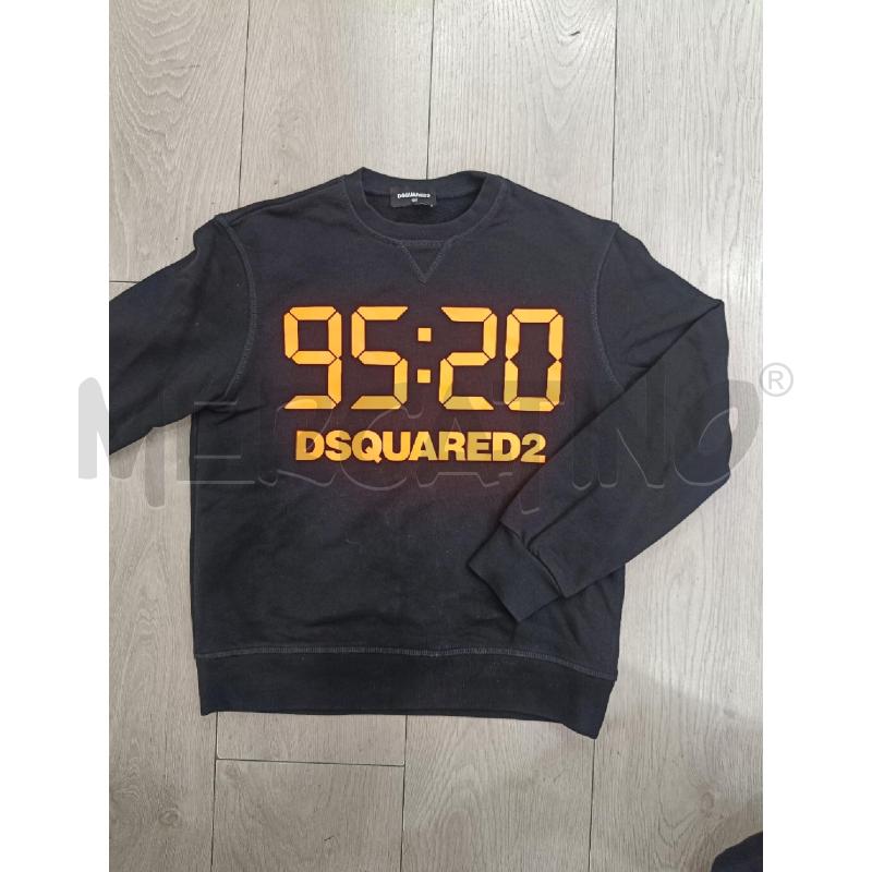 FELPA BAMBINO DSQUARED SCRITTA ARANCIONE  | Mercatino dell'Usato Roma gregorio vii 2